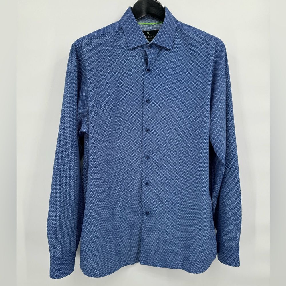 Tom Baine‎ Performance Collection 4-Way Stretch Wrinkle Free size L 16-16.5 Slim